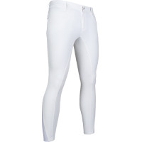 Pantalon homme HKM Sportive full seat silicone Blanc Pantalon homme HKM Sportive full seat silicone Blanc