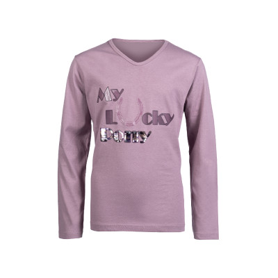 Polo à manches longues HKM Alva Print Mauve