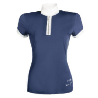 Polo de concours HKM Crystal Bleu foncé Polo de concours HKM Crystal Bleu foncé