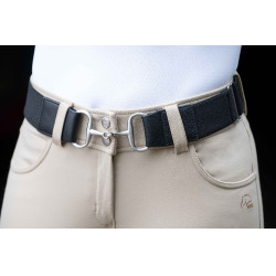 HKM Hunter Elastische Riem 5 cm Zwart