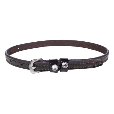 Lanières d'éperon HKM Crystal cuir verni Lanières d'éperon HKM Crystal cuir verni