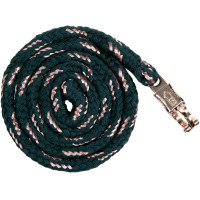 Longe HKM Rosegold avec mousqueton anti-panique Émeraude / or rose Vert Longe HKM Rosegold avec mousqueton anti-panique Émeraude / or rose Vert