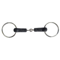 HKM rubber ringenbit 18 mm Zwart