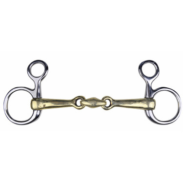 Bustrens HKM van nieuwzilver 16 mm ringen van roestvrij staal Bustrens HKM van nieuwzilver 16 mm ringen van roestvrij staal