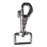 Mousqueton met HKMvec wartel Zilverkleurig Grijs Mousqueton met HKMvec wartel Zilverkleurig Grijs