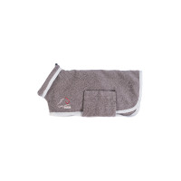 Peignoir pour chien HKM Coco Taupe Marron Peignoir pour chien HKM Coco Taupe Marron