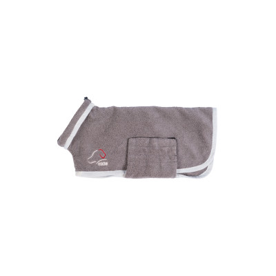 Peignoir pour chien HKM Coco Taupe