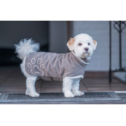 Peignoir pour chien HKM Coco Taupe Marron Peignoir pour chien HKM Coco Taupe Marron