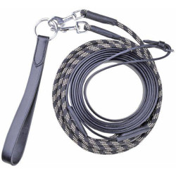 Rênes allemandes HKM corde et cuir Rênes allemandes HKM corde et cuir
