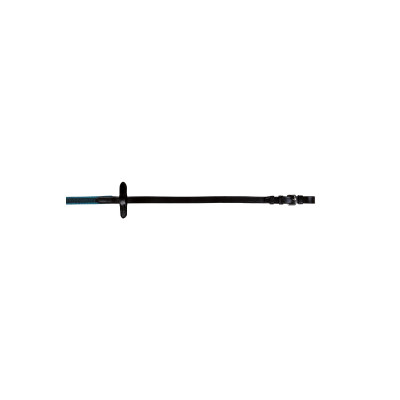Rênes HKM entretissées de caoutchouc Colour Noir / turquoise