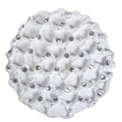 Net met glinsterende stenen HKM Wit