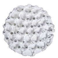 Résille avec pierres brillantes HKM Blanc