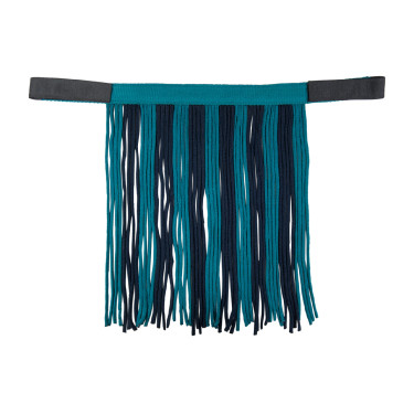 Set halster HKM karabijnhaak & afneembare franje Olie / marineblauw