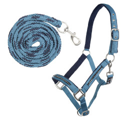 HKM Crystal halsterset met musketon en voering HKM Crystal halsterset met musketon en voering