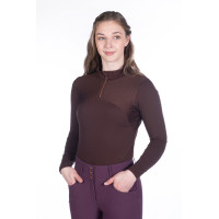 T-shirt technique HKM Arctic Bay manches longues Marron foncé