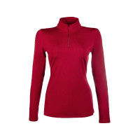 T-shirt technique HKM Basic manches longues Rouge foncé