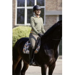 T-shirt techniek HKM Lyon Active lange mouwen Olijfgroen