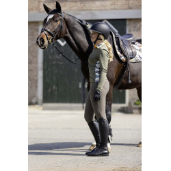 T-shirt techniek HKM Lyon Active lange mouwen Olijfgroen