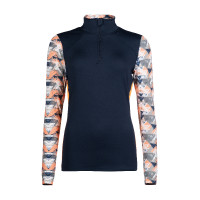 T-shirt techniek HKM Lyon Active lange mouwen Donkerblauw