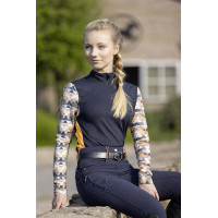 T-shirt techniek HKM Lyon Active lange mouwen Donkerblauw