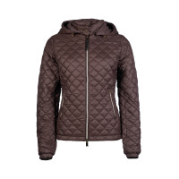 Gewatteerde jas HKM Stella Donkerbruin