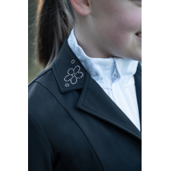Veste de concours HKM Flora Kids Noir Veste de concours HKM Flora Kids Noir