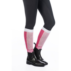 Chaussettes HKM Olympia Rose foncé / rose