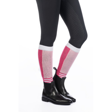 Chaussettes HKM Olympia Rose foncé / rose