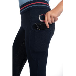 Legging HKM Aymee full seat en silicone Bleu foncé