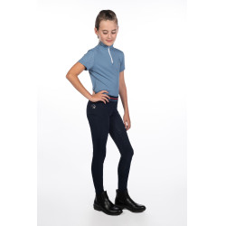 Legging HKM Aymee full seat en silicone Bleu foncé