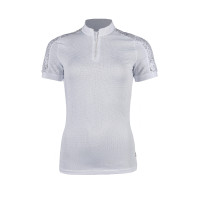 Polo techniek HKM Nelly korte mouwen Wit
