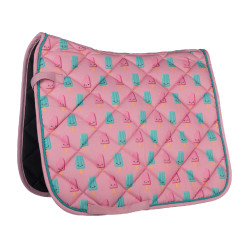 Tapijt HKM Napels Donkerroze / aqua