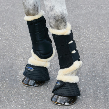 WeatherBeeta springschoenen met rand van puur wol Zwart
