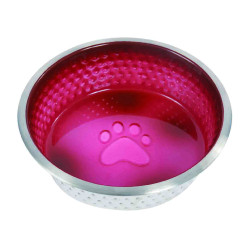 WeatherBeeta antislip roestvrijstalen hondenbak Magenta Roze