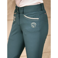Pantalon d'équitation Junior fille Marie Jump'In Bleu lagon Pantalon d'équitation Junior fille Marie Jump'In Bleu lagon