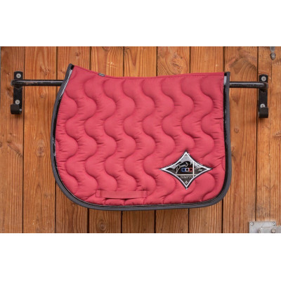 Tapis Jump'In Jumpad Écusson Bordeaux / noir