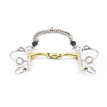Mors Pelham Jump'In releveur double brisure Mors Pelham Jump'In releveur double brisure