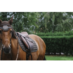 Bonnet chasse mouche Equithème Domino Bonnet chasse mouche Equithème Domino