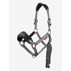 Licol et longe Lemieux Vogue Noir / gris Licol et longe Lemieux Vogue Noir / gris