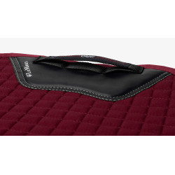 Tapis LeMieux dressage square - coton Bordeaux