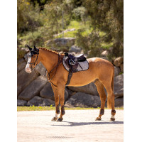 LeMieux Eurojump Suede Zadeldek Wit / Zilver / Wit