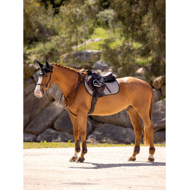 LeMieux Eurojump Suede Zadeldek Grijs LeMieux Eurojump Suede Zadeldek Grijs