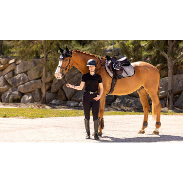 LeMieux Eurojump Suede Zadeldek Grijs LeMieux Eurojump Suede Zadeldek Grijs