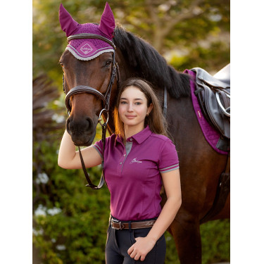 Bonnet anti-mouche LeMieux Signature Prune Violet