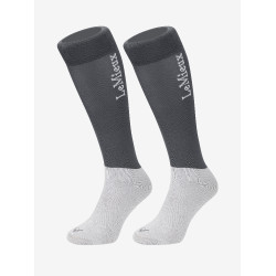 Chaussettes de concours LeMieux 2 paires Anthracite Gris