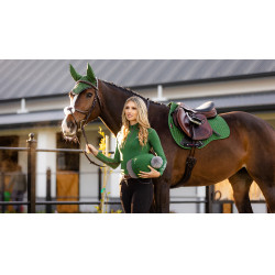 Tapis LeMieux Suede GP Square Vert chasseur Tapis LeMieux Suede GP Square Vert chasseur