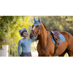 Tapis LeMieux Suede GP Square Ice blue Bleu