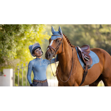 Tapis LeMieux Suede GP Square Ice blue Bleu