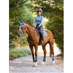 LeMieux Suede GP Vierkant Zadeldek Ijsblauw