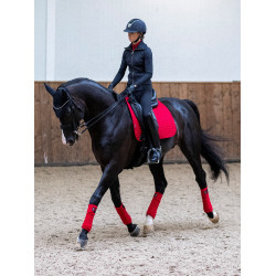 Tapis LeMieux Suede Dressage Square Chilli Rouge